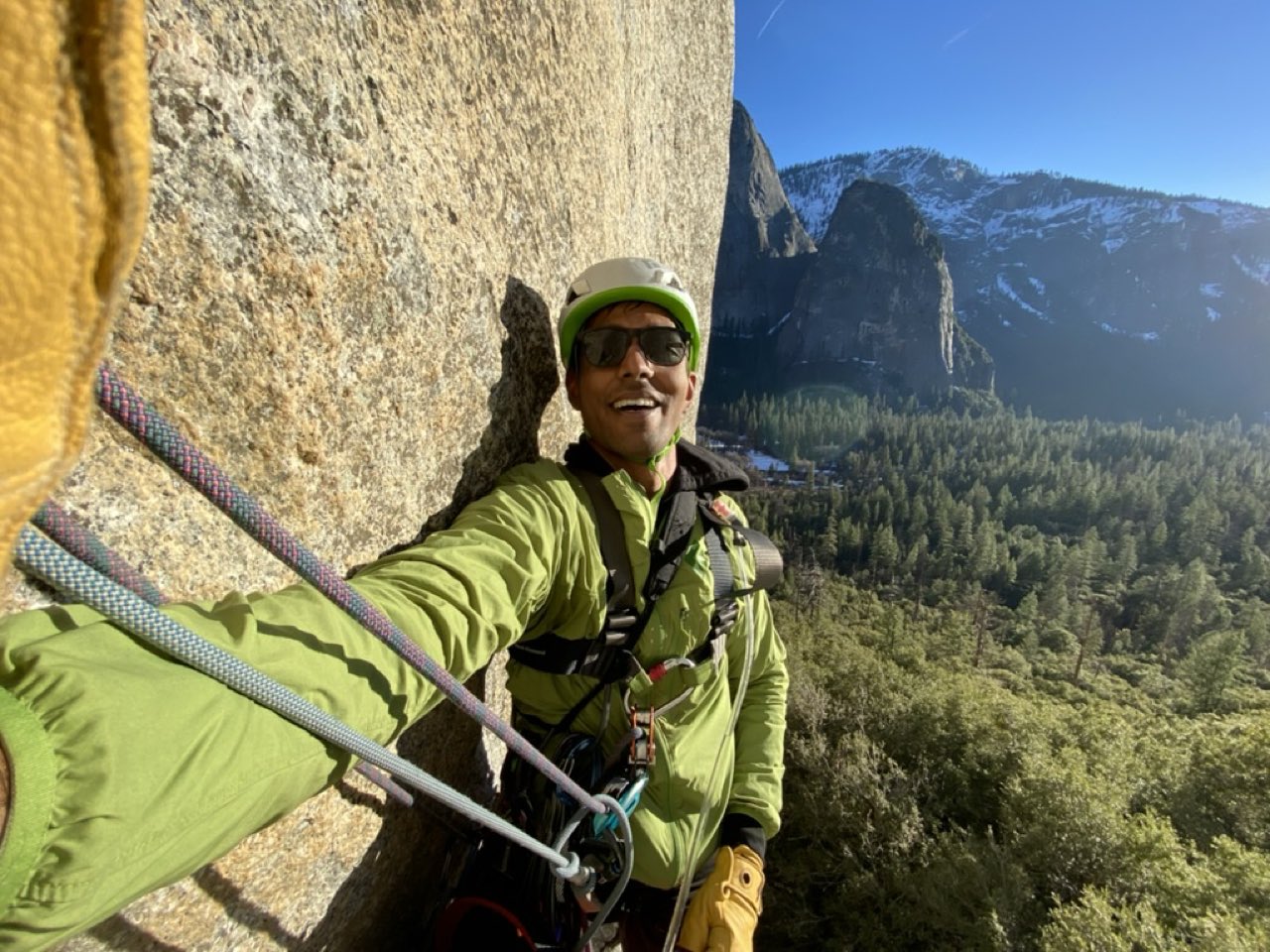 Granite walls and forest in Yosemite