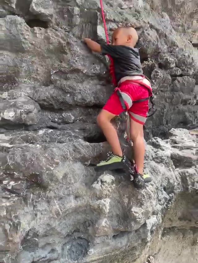 Fadeo's first climbing experience